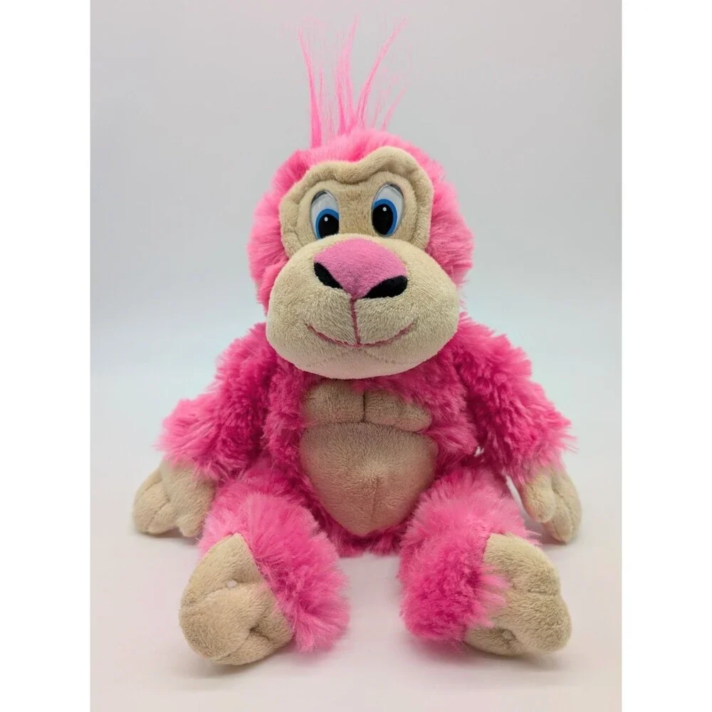 Classic Toy Co. Plush Pink Gorilla Ape Stuffed Animal 10